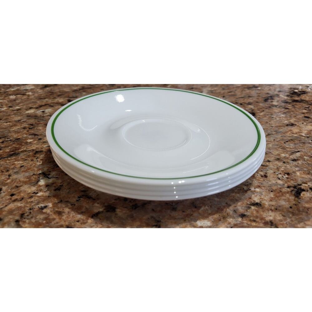 Corelle Green Rim Saucer (Set Of 4)